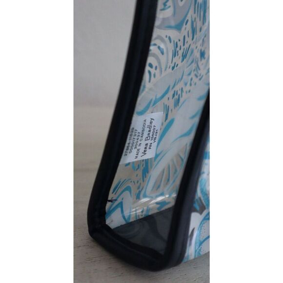 Vera Bradley 27864-11529 Black Trim/Handle Shore Enough Clear Beach Wristlet Bag - Picture 4 of 6